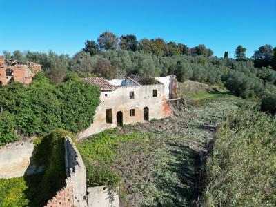 Land with large ruin for construction near San Miniato, Pisa