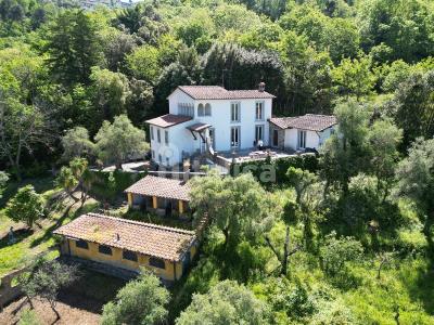Villa con diversi annessi da rifare, vista mare
