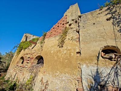 Land with large ruin for construction near San Miniato, Pisa