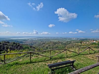 Stone house with sea view and garden near Massarosa, Versilia