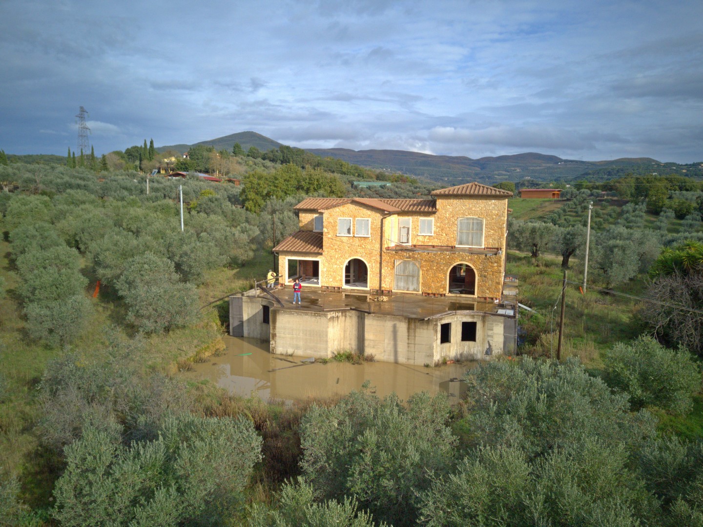 Villa raw construction near Riparbella